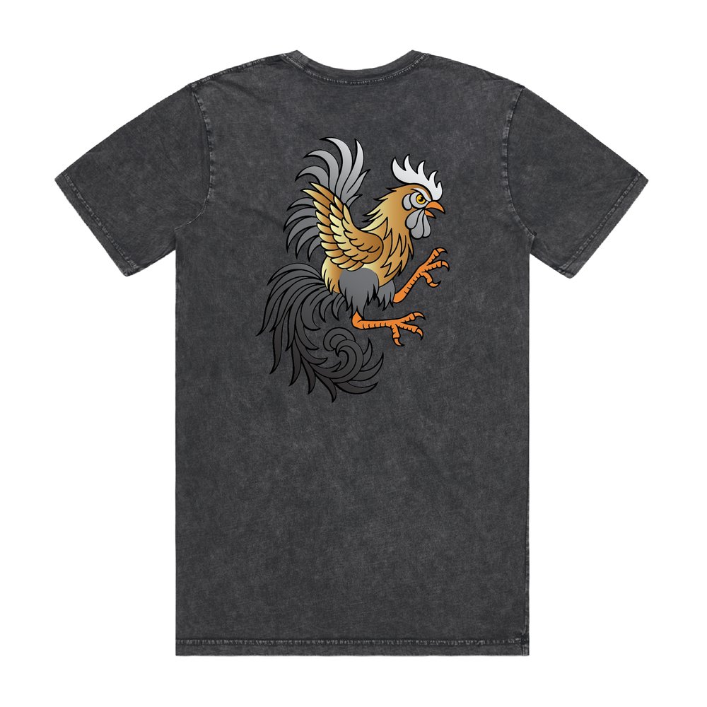 Rooster Tee, back print